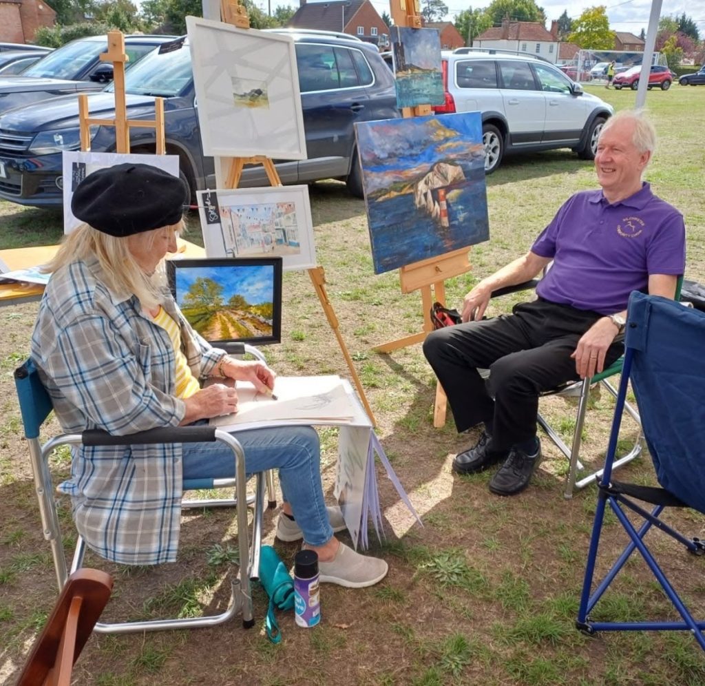 Portrait Sketching at Village Fete