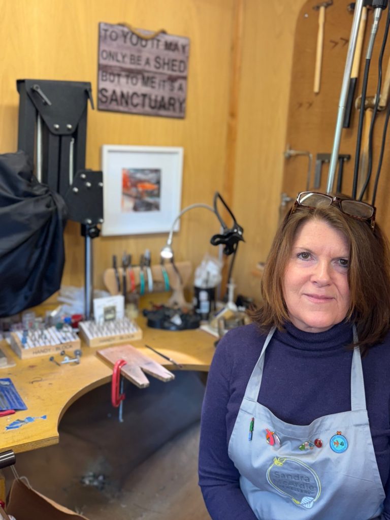Sandra McArdle in her studio