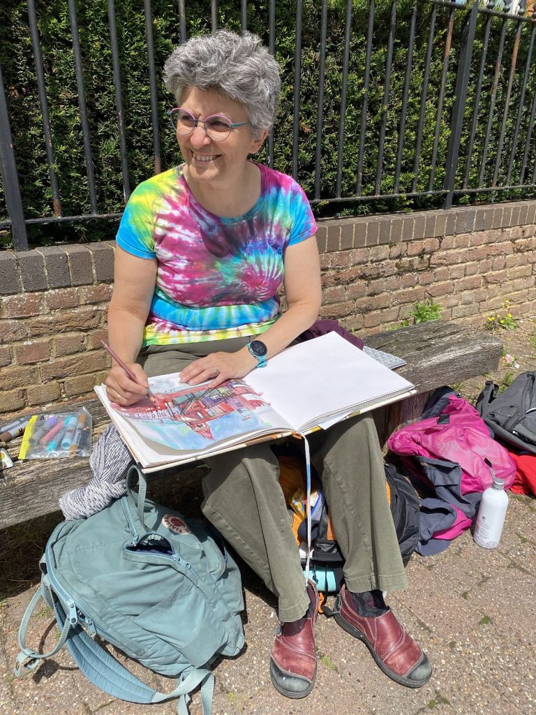 Isabel - gone sketching!