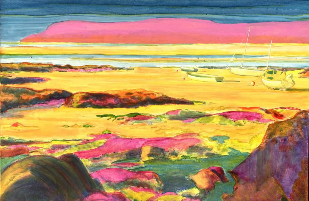 Low Tide, Parrog / Oil on Canvas / 91 x 61 cm