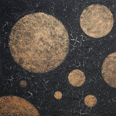 Quadtych / mixed media on board / 100 x 100cm