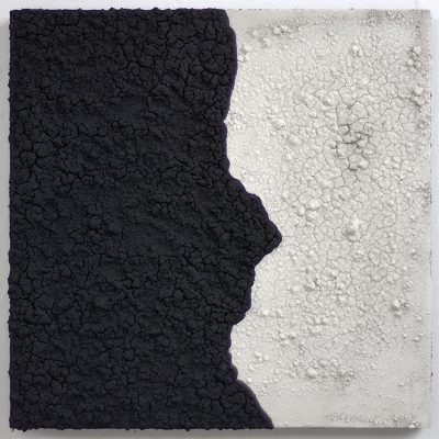 Interstices X / mixed media on board / 50 x 50cm