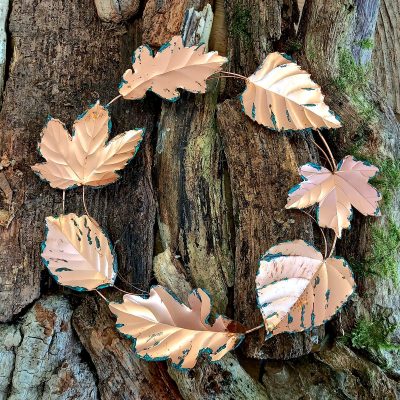 English Tree Wreath/Copperwire, sheet/25x25cm