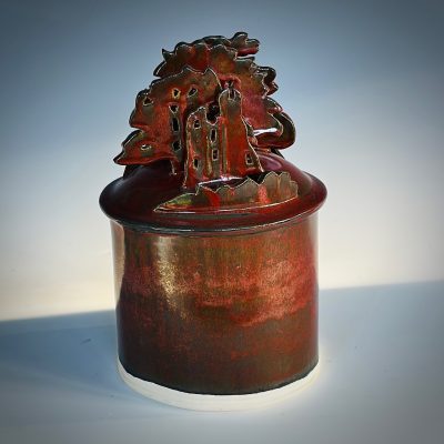 'Castles in the Trees 1', White Stoneware, 280mm (h)