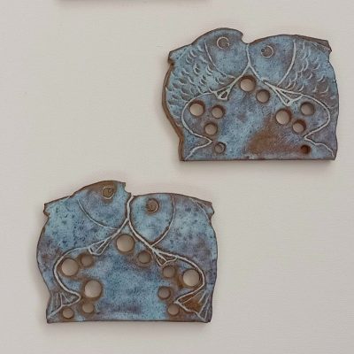 Fishes/stoneware/8cm high