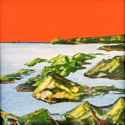 All Calm, Booby's Bay / Oil on panel / 20 x 20 cm