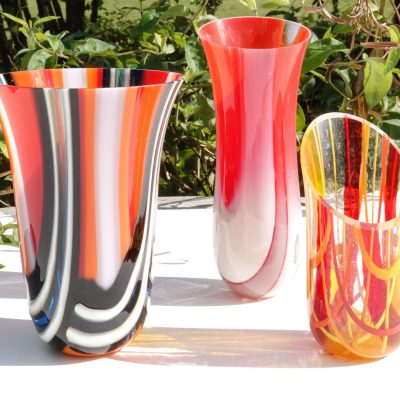 'Drop out' vessels/Kiln formed glass/various