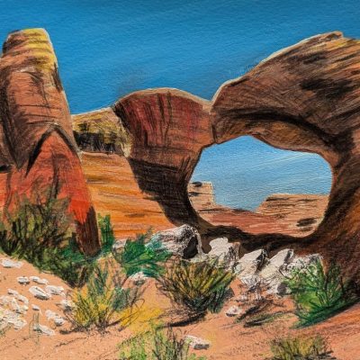 Arches National Park, Gouache, 10