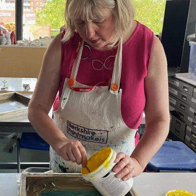 Sarah Screen printing/ photo