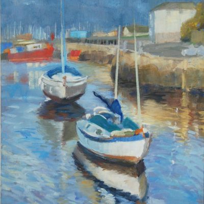 BoatsBrixham/Oil/60x40cm