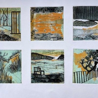 Common Walks Greenham/ Collagraph & Viscosity Inking