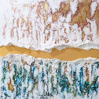 Divided - Mixed media - 40x40cm