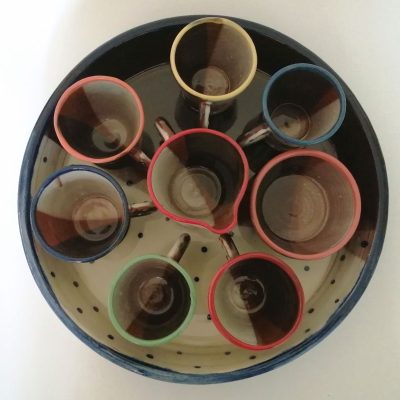 Spottyware Expresso Cups & Serving Dish.