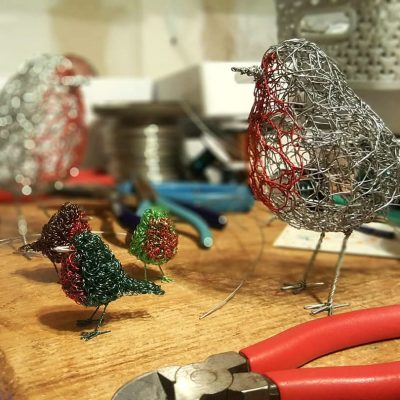 Robins / Wire / 10cm