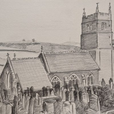 Goodleigh Church, Graphite, 10