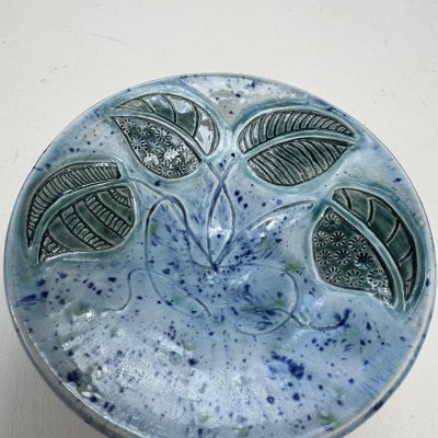 Pondweed/stoneware/17cm diam, 5cm high