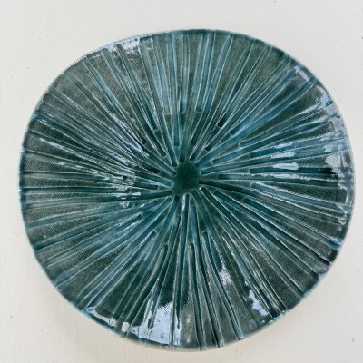 Undulation/stoneware/22cm diam, 3.5cm high
