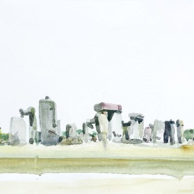 Stonehenge  (summer day) - long - Watercolour