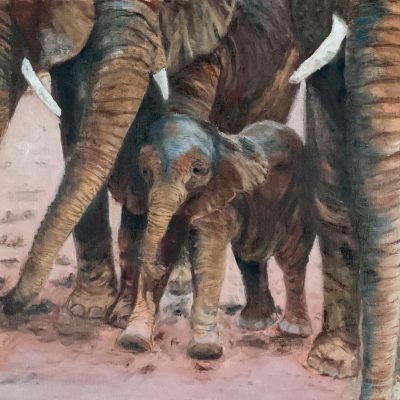 Family Protection/oil/40x30cms