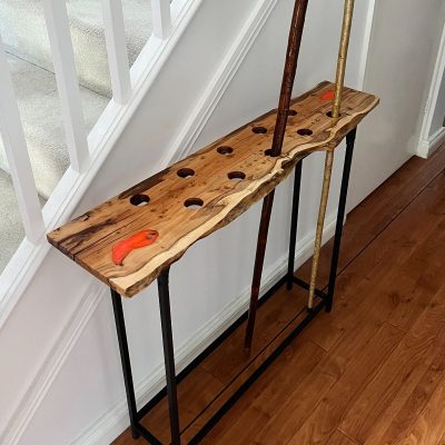 Stick Stand / Wood, resin, metal / 100x70x25cm