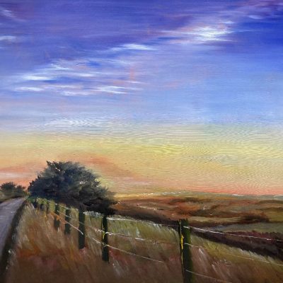 Combe Sunset/Acrylic/16