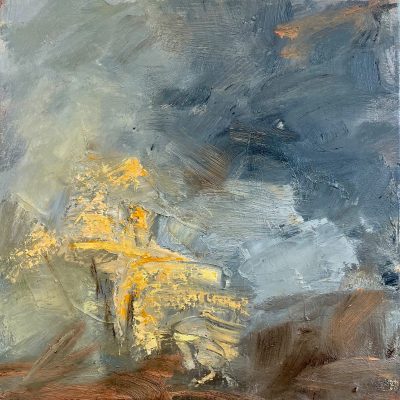 Holding Fast oil on canvas 30x30 framed34x34x4