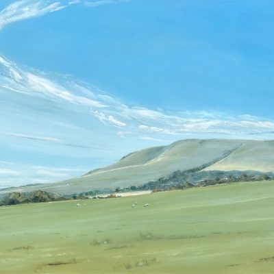 South Downs from Glyndebourne/oil on canvas/90x120cm