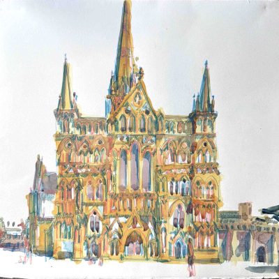 Salisbury Front - watercolour
