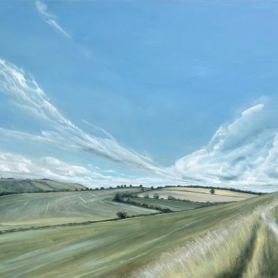 View of Watership Down/oil on canvas/100x120cm