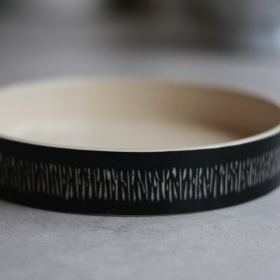 Stoneware Dish - Sgraffito