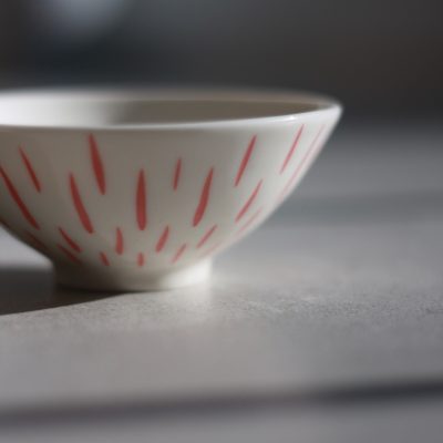 Tiny Ring Dish - Porcelain - Mishima