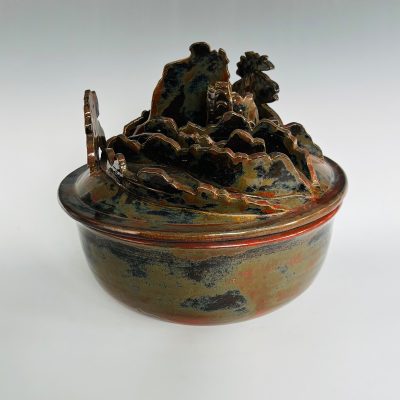 'Castles in the Trees' / buff stoneware / approx 300mm (d)