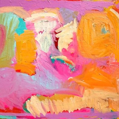 Moon Journey 1 metre x 1.5 metres acrylic and oil stick