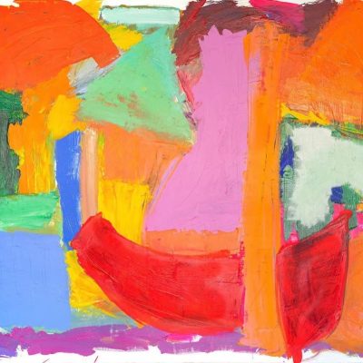 The Monastery 2 metres x 1 metre acrylic and oil stick