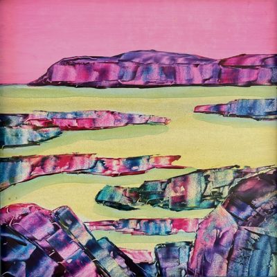 Evening Tide, Parrog / Oil on panel / 20 x 20 cm