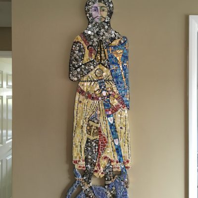 Roger de Trumpington/mixed media/115 x 38cm