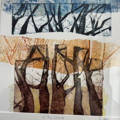 Into the Woods/Collagraph & Chine Colle