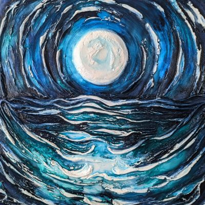 Light in the Dark - 40x40cm Mixed Media
