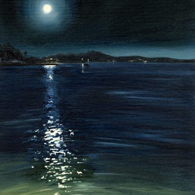 Moon shine / Oil on canvas board / 30cm x 40cm