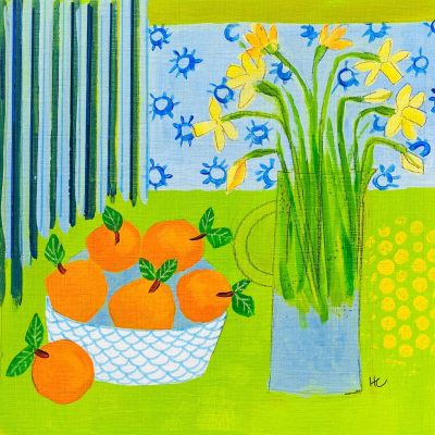 Narcissus - Acrylic on paper - 30 x 30cm