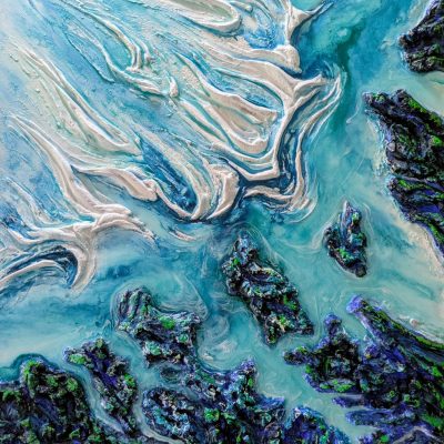 Ocean Symphony - Mixed media/resin - 56x46cm
