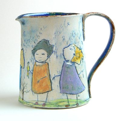 wobble jug/ glazed stoneware/15cm