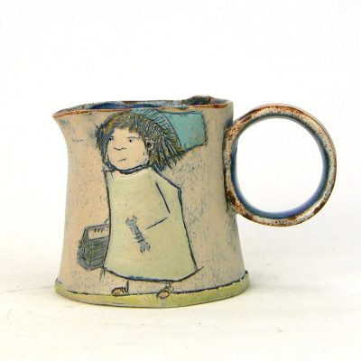 spanner jug/ glazed stoneware/ 8cm