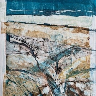 Worm's Head Nr Swansea/Collagraph