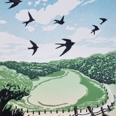 Signs Of Summer/Linocut/H23cm x W18cm