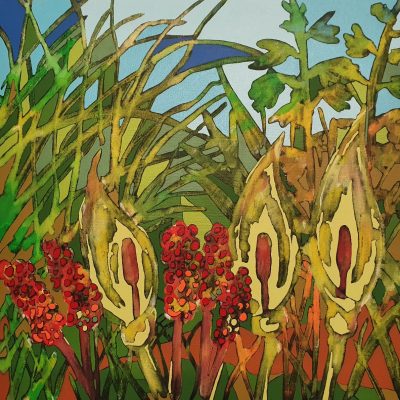 Cuckoo-pint, Acrylic, 50cm x 50cm