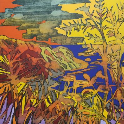 Evening Coast, Acrylic, 70cm x 70cm