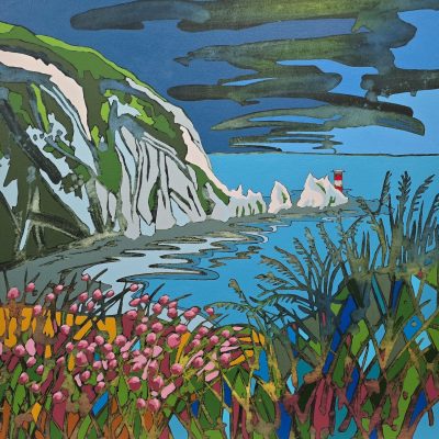 Needles Lighthouse, Acrylic, 70cm x 70cm