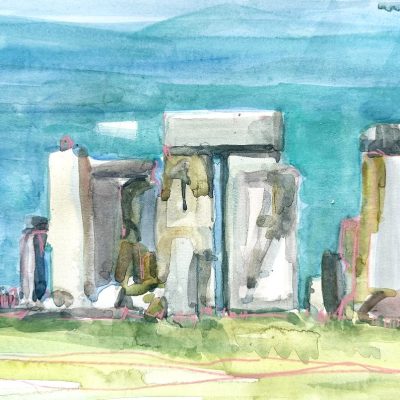 Stones Pink - Watercolour