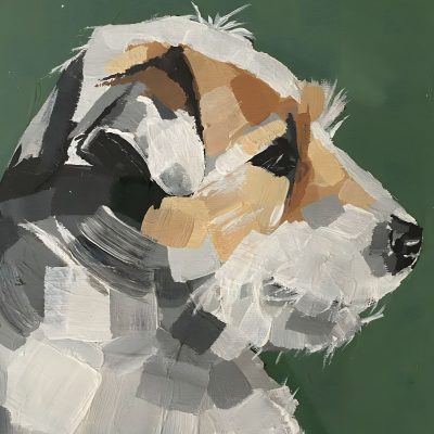 Jack Russell, Acrylic painting